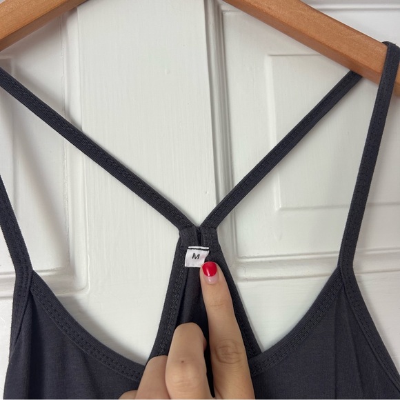 Ripple Grey Organic Cotton Short Yoga Jumpsuit Size Medium - Picture 4 of 8